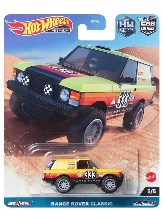 HotWheels Car Culture Range Rover Classic Imported Premium 1:64 Scale