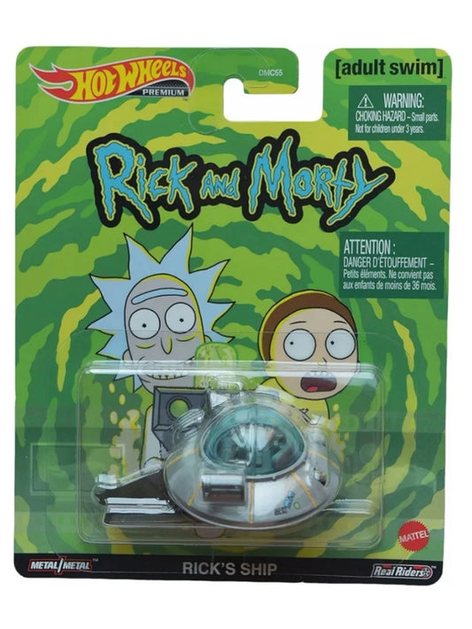 Hotwheels Rick and Morty (Rick's Ship) Imported Premium 1:64 Scale