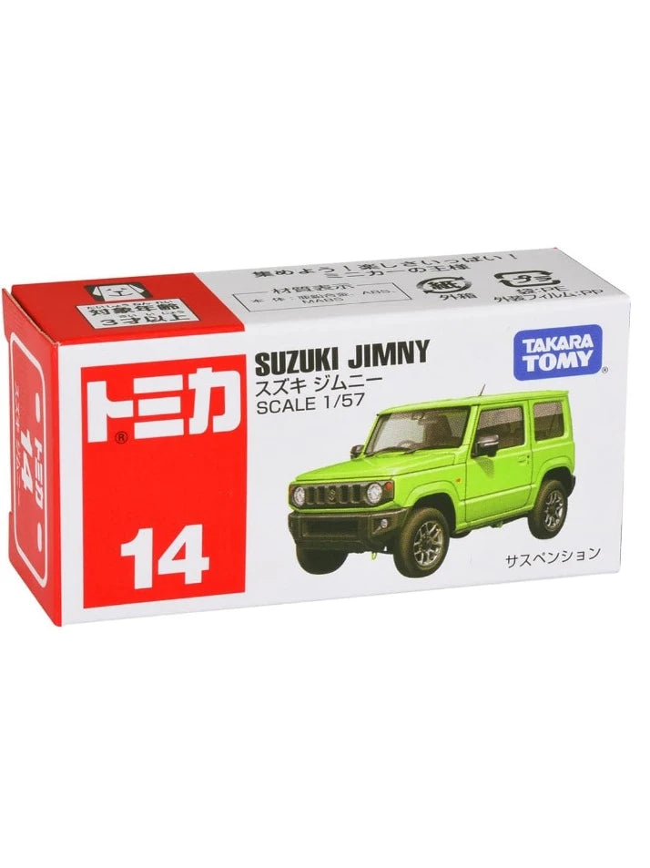 Takara Tomy Tomica Suzuki Jimny Number 14 1:57 Scale
