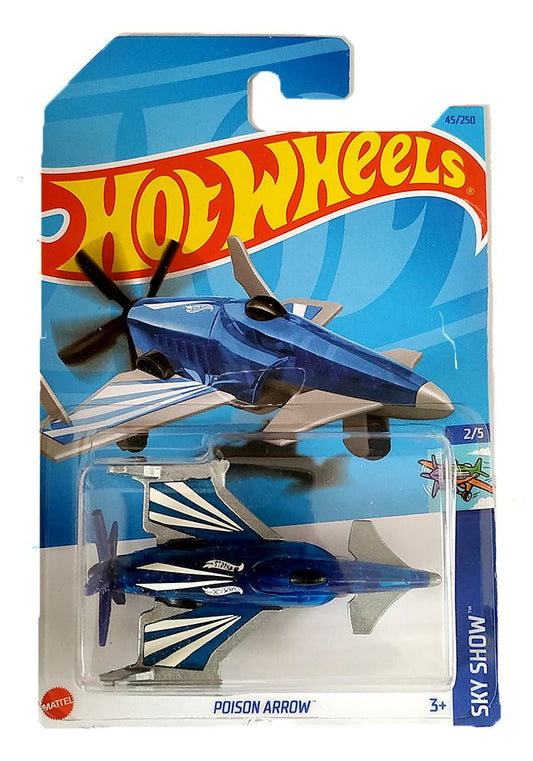 INDIAN CARD Hot Wheels Poison Arrow - Blue / White - 2023 Card