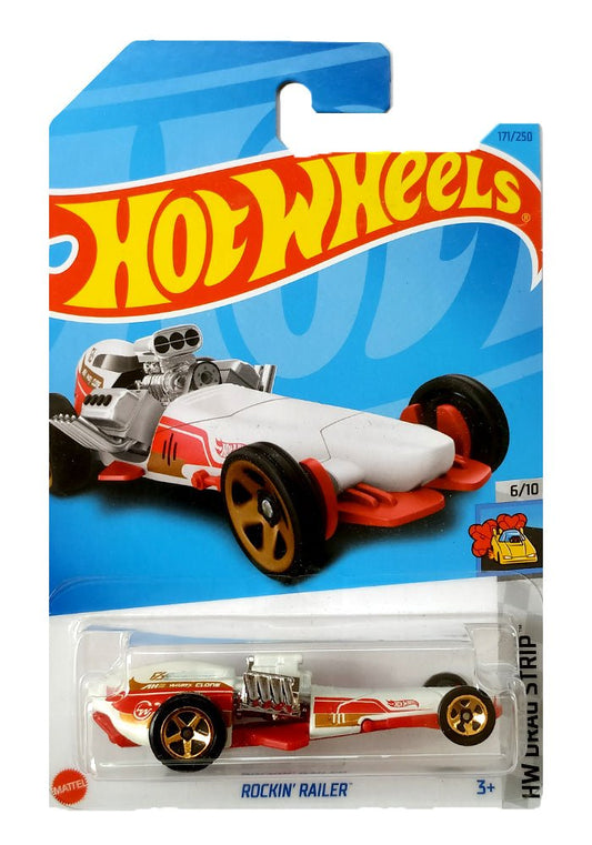 INDIAN CARD Hot Wheels Rockin' Railer - White - 2023 Card