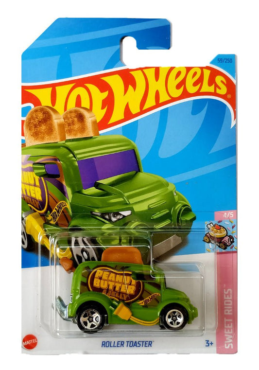 INDIAN CARD Hot Wheels Roller Toaster - Green- 2023 Card