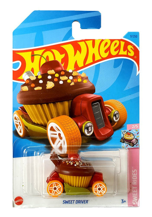 INDIAN CARD Hot Wheels Sweet Driver - Brown & Yellow- 2023 Card