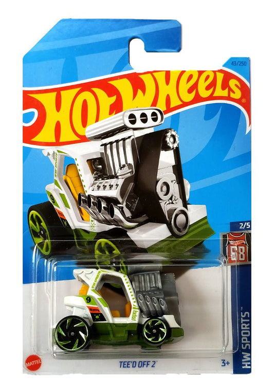 INDIAN CARD Hot Wheels Tee'd Off 2 - White - 2023 Card
