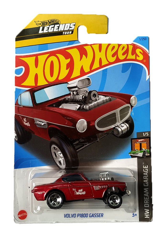 INDIAN CARD Hot Wheels Legends Tour Volvo P1800 Gasser - Red - 2023 Card