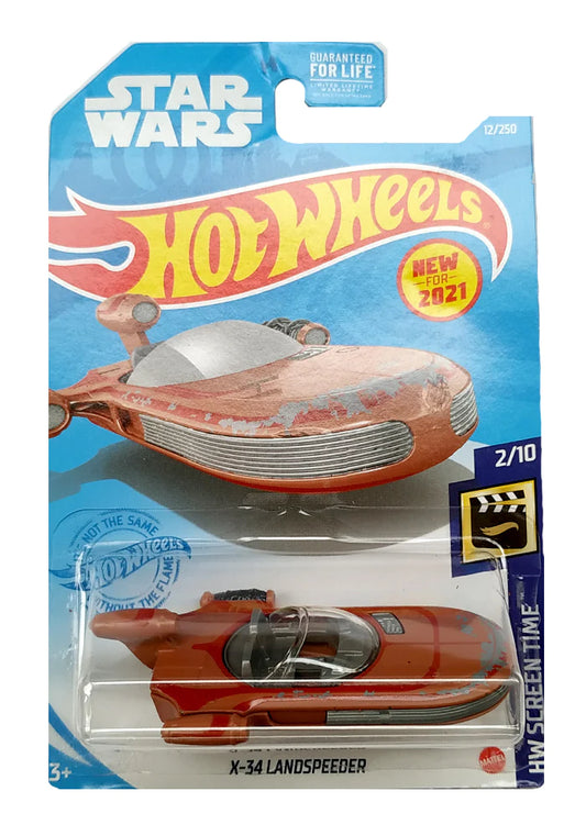 Hotwheels X-34 Landspeeder Imported Mainline Card ART 1:64 Scale