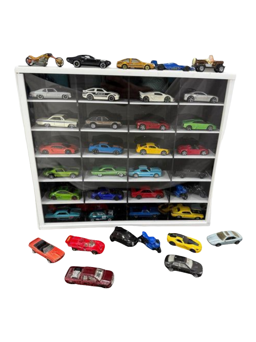 Acrylic Case For Storage holds 24 Cars (Cars not Included)