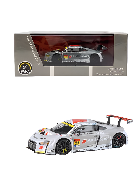 Para64 Audi R8 LMS 2017 GT 300 Team Hitotsuyama #21 1:64 Scale Diecast