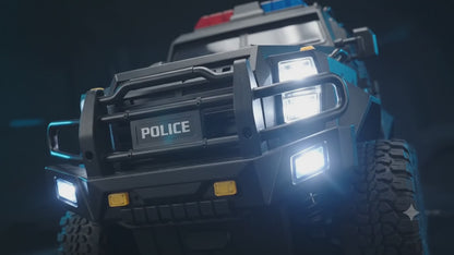 EDDIE TOYS SWAT OFF ROAD VEHICLES With Led Light 2.4G Remote Control Police 1.8 Scale