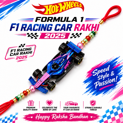 Hotwheels Formula 1 Rakhi – 2024 & 2025 Collection | 5 Cars / 10 Cars Pack | Select Your Variant