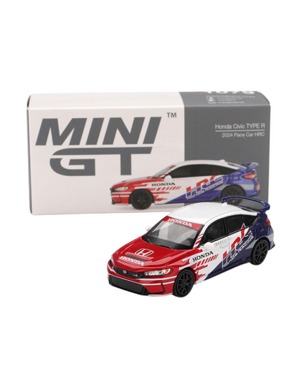 Mini GT Honda Civic TYPE R 2024 Pace Car HRC Imported 1:64 Scale (code 1079)