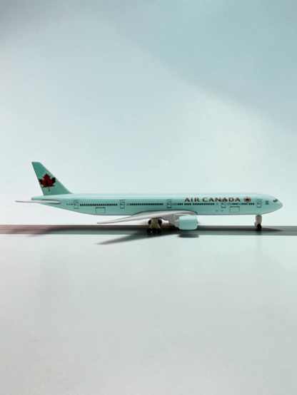 Aircraft 'Air Canada Boeing 777 Metal Diecast Airplane 20cm' Scale C-F I T W With Display Stand And Landing Wheels ( No.319)