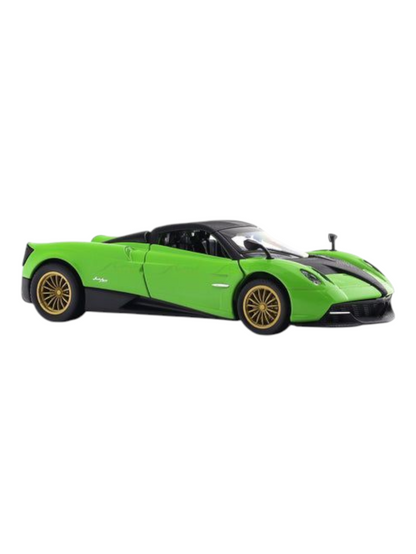 MSZ Pagani Huayra Green 1:32 licensed pullback diecast Scale Model car