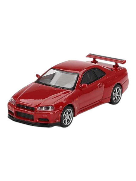 Nissan R34 Skyline GT-R ミニカー 1/64 RED PA rn-