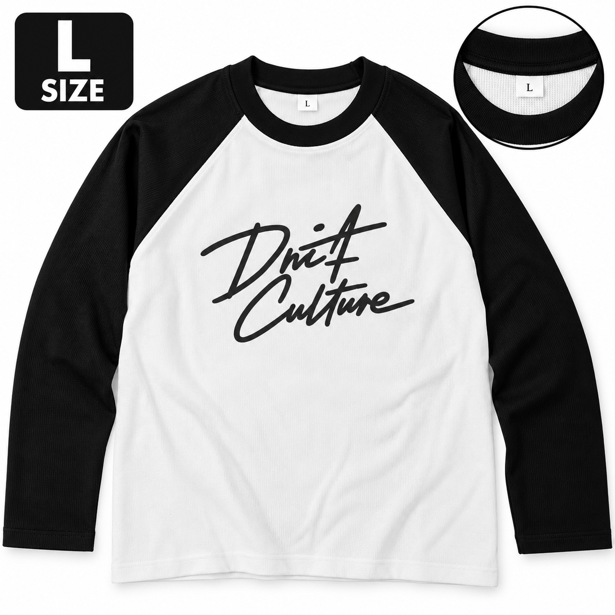 Drift Culture Men’s Round Neck Raglan Full Sleeve Printed T-Shirt | Stylish Casual & Trendy Streetwear Tee