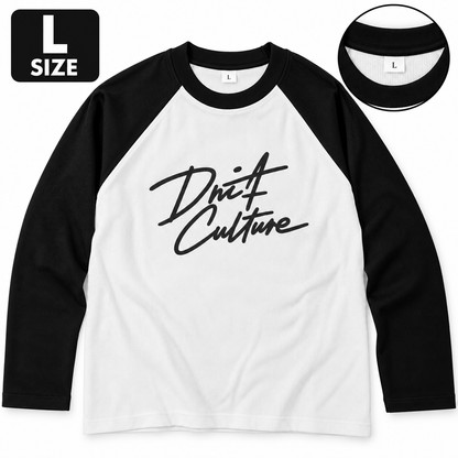 Drift Culture Men’s Round Neck Raglan Full Sleeve Printed T-Shirt | Stylish Casual & Trendy Streetwear Tee