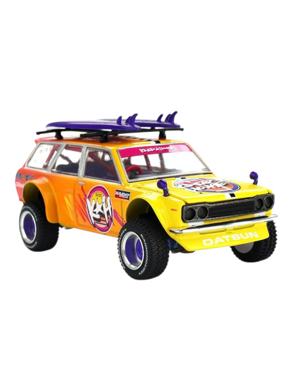 Mini GT Kaido House Datsun 510 Wagon 4x4 Kaido Islands V1 Code-210 1:64 Scale