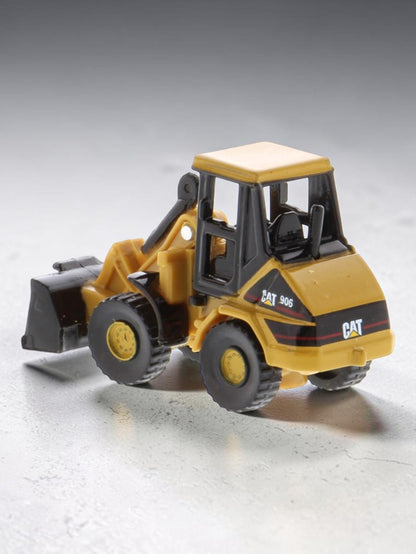 CAT 906 Wheel Loader 1:86 Scale Diecast Construction Model Toy | Premium Miniature Collectible with Display Base