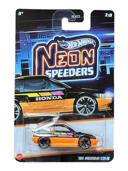 HotWheels Neon Speeders Set of 10 Mini Cars In Box Imported 1:64 Scale ( HLH72-955F )