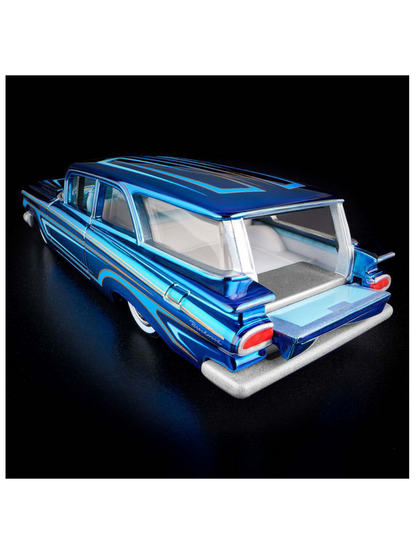 HotWheels Chevrolet 1959 Brookwood RLC 1:64 RLC (With Acrylic Case)