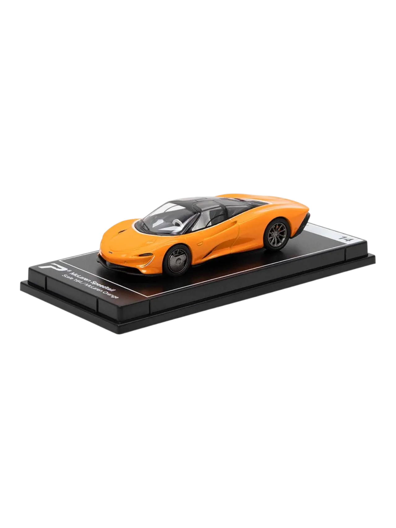 Postercars Hypercar League Collection Mclaren Speedtail 1:64 Scale / Mclaren Orange ( No 14 )