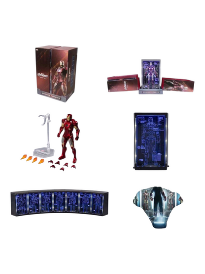 Marvel Studio ZD Toys Infinity Aston Iron Man Hall Of Armor Set-Mark 5