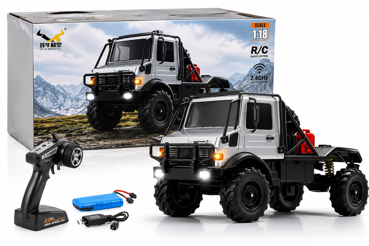 No.Mn-333 Remote Control Truck U4000 1:18 Scale 2.4GHz Battery Charging Method 7.4v Battery Set, LED Lights USB Charging Port RC Truck