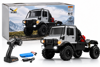 No.Mn-333 Remote Control Truck U4000 1:18 Scale 2.4GHz Battery Charging Method 7.4v Battery Set, LED Lights USB Charging Port RC Truck