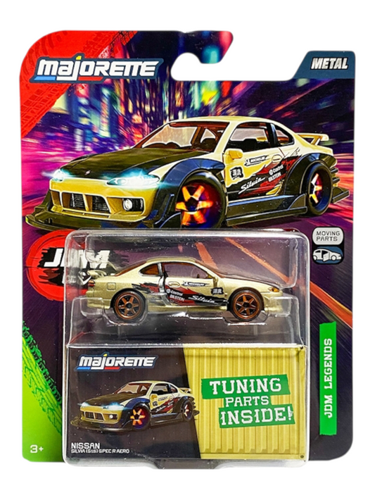 Majorette JDM legends premium nissan siliva ( s15 ) spec r aero tuning part's instead 1:64 Scale 8504101001