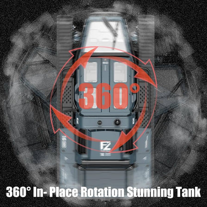 JJRC Ripsaw EV3-F4, 2.4Ghz Remote Control Crawler High Speed Tank, Off-Road RC Tracked Vehicles 360°Pirouette Drifting Car 2×1.5V Battery ( Not Included ),USB Charger included 1:16 Scale