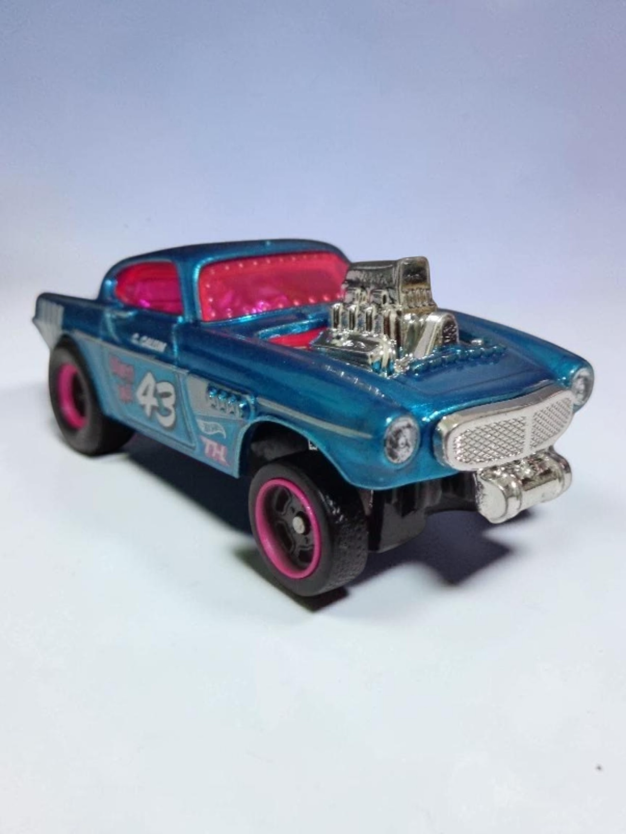HotWheels 'VOLVO P1800 GASSER' Imported Mainline 1:64 Scale Super Treasure Hunt (With protector)