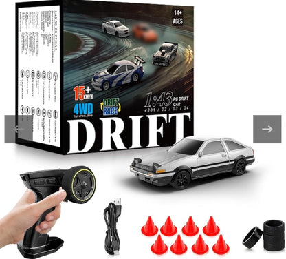 Mini Remote Control (RC) Drift Car 1:43 Scale