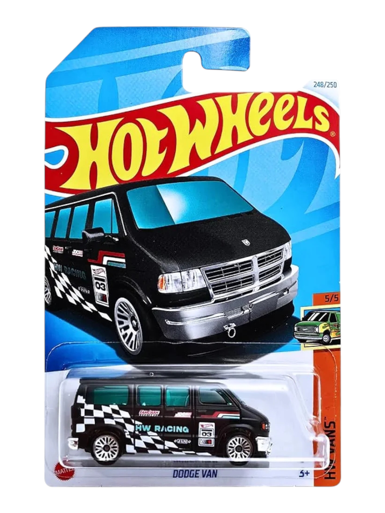 Hotwheels Dodge van imported mainline 1:64 Scale