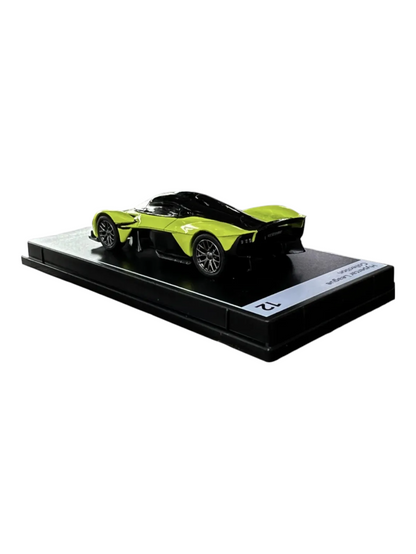 Postercars Hypercar League Collection Aston Martin Valkyrie 1:64 Scale Lime Essence ( No 12 )