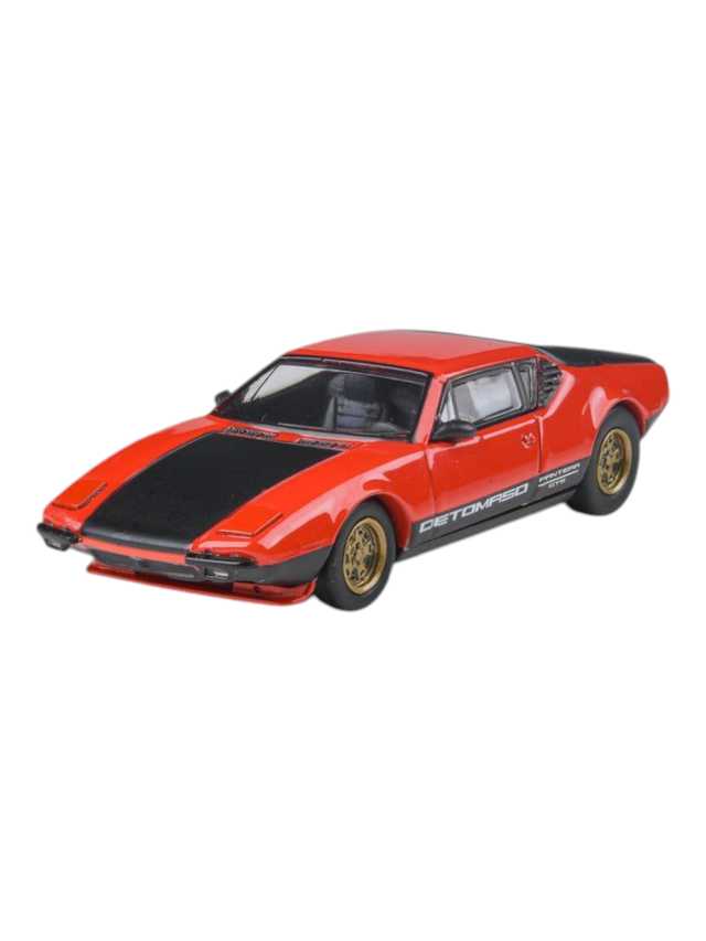 Para64 1972 DeTomaso Pantera Red/Black - Lights Down 1:64 Scale Diecast