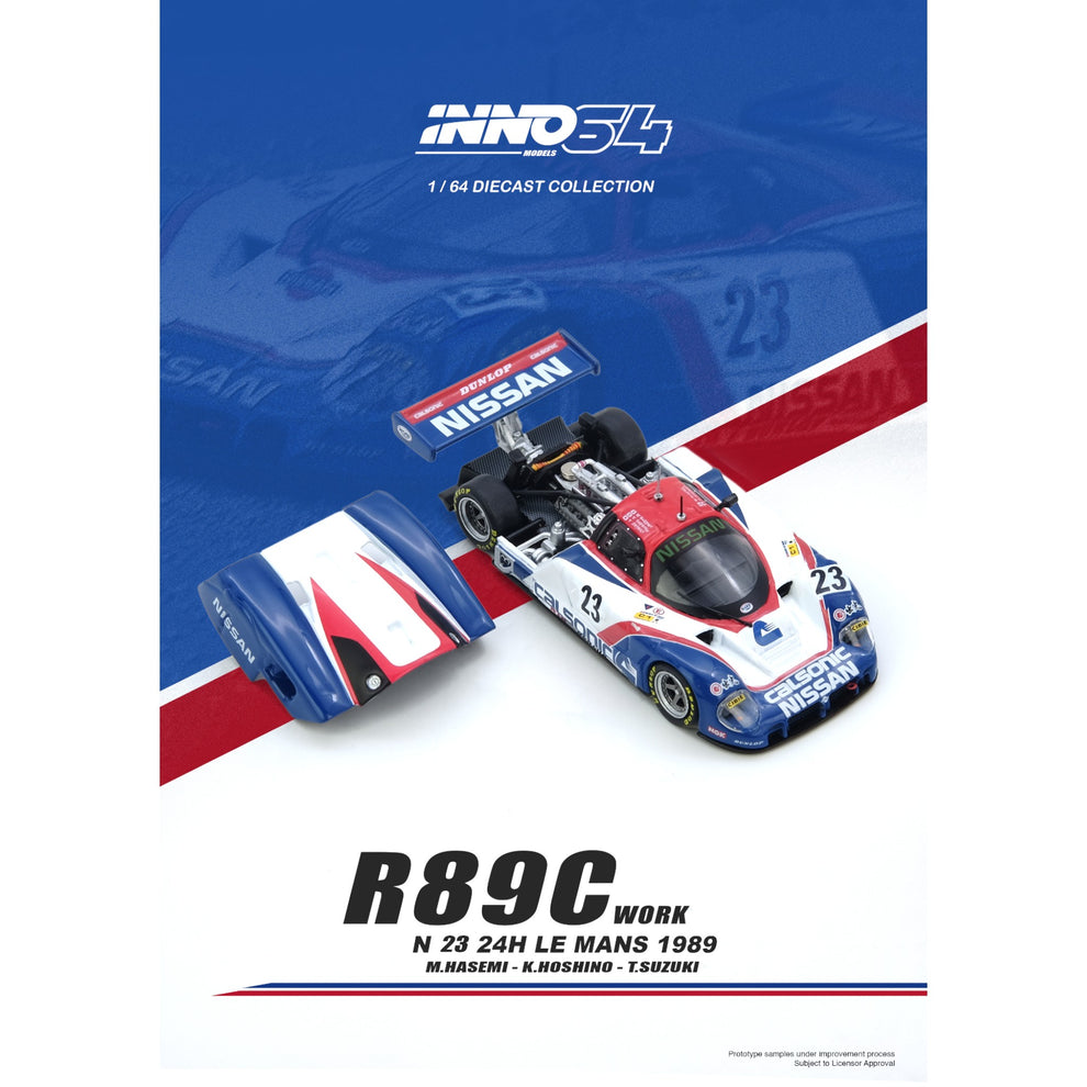 INNO64 Nissan R89C LE Mans 1989 #23 1:64 Scale diecast Model Calsonic Racing IN64-R89C-89LM23