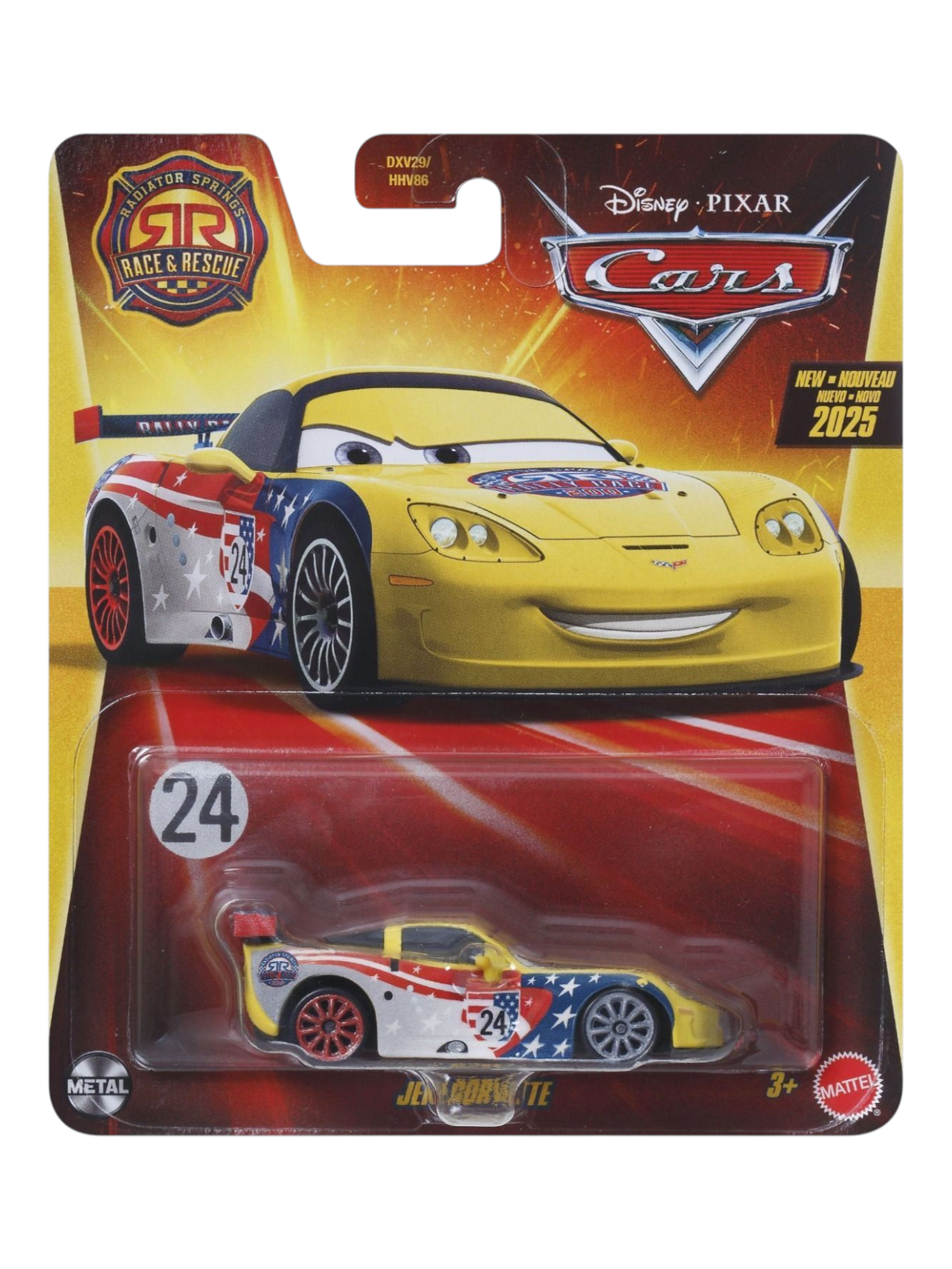 Disney Pixar Cars Radiator Springs Race & Rescue Jeff Corvette 1:64 Scale