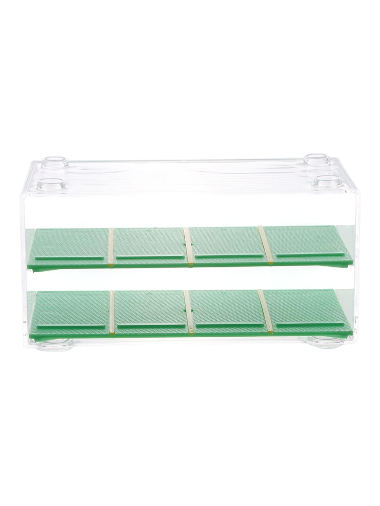 Storage box Transparent 2-Tier Premium Display Organizer with Modern Design