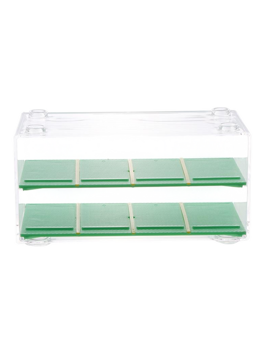 Storage box Transparent 2-Tier Premium Display Organizer with Modern Design