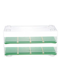 Storage box Transparent 2-Tier Premium Display Organizer with Modern Design