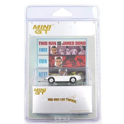 Mini GT (915) Toyota 2000GT Roadster 007 Series You Only Live Twice English Blister 1:64 Scale Diecast Model
