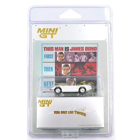 Mini GT (915) Toyota 2000GT Roadster 007 Series You Only Live Twice English Blister 1:64 Scale Diecast Model