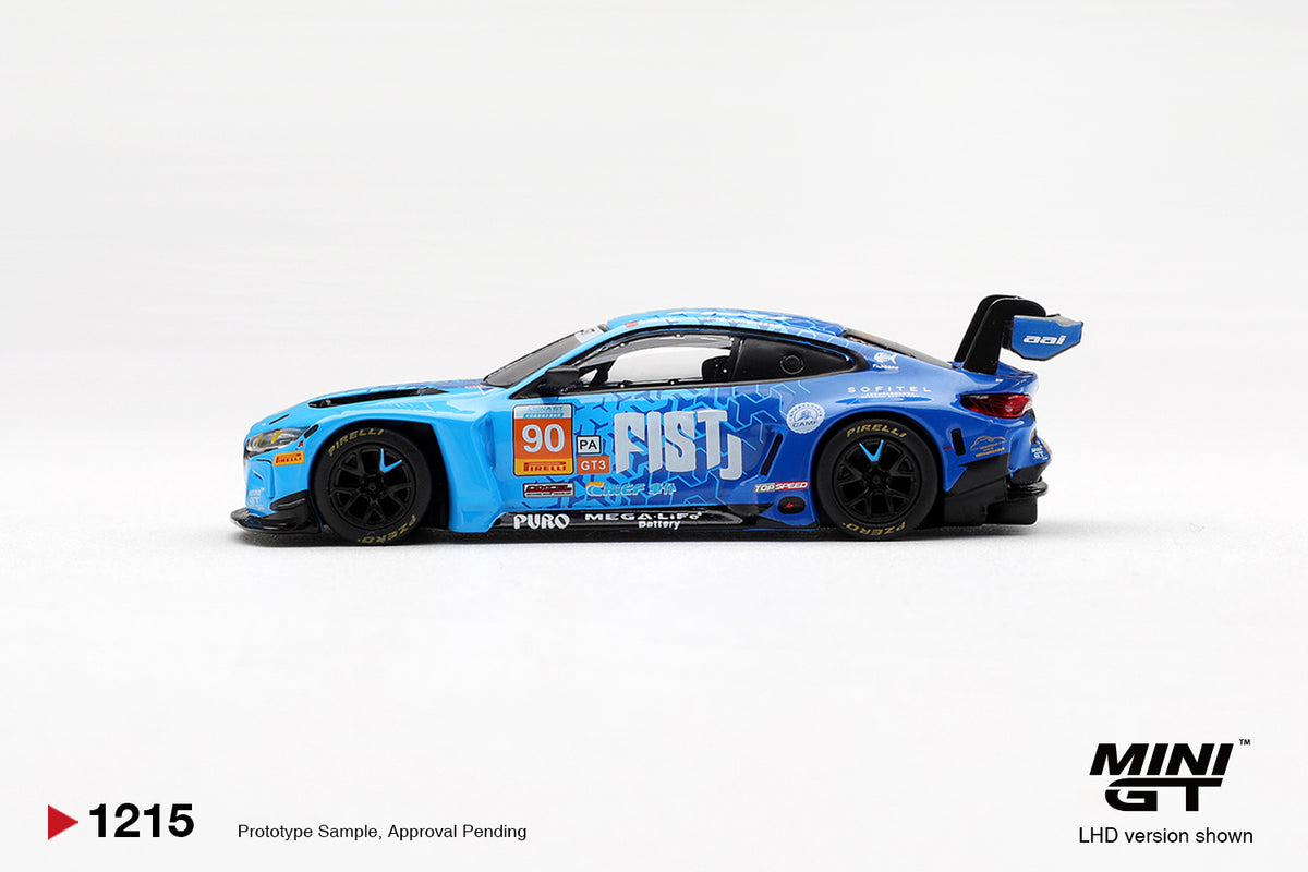 Mini GT 1215 'BMW M4 GT3 Evo 90 Fist Team AAI 2025 1:64 Scale Diecast Model