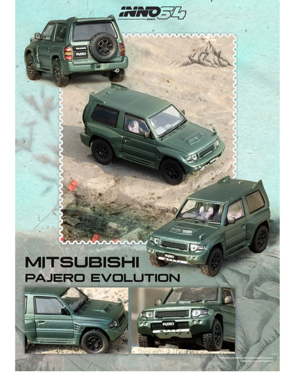 Inno64 Mitsubishi Pajero Evolution Diecast 1:64 Scale (With Acrylic Case)