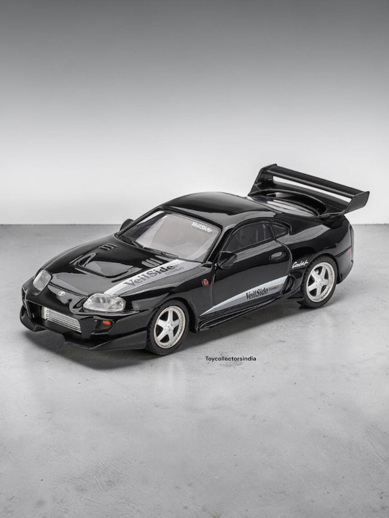 Mini GT Blister #1107: Toyota Supra VeilSide Combat V-II Black Imported 1:64 Scale