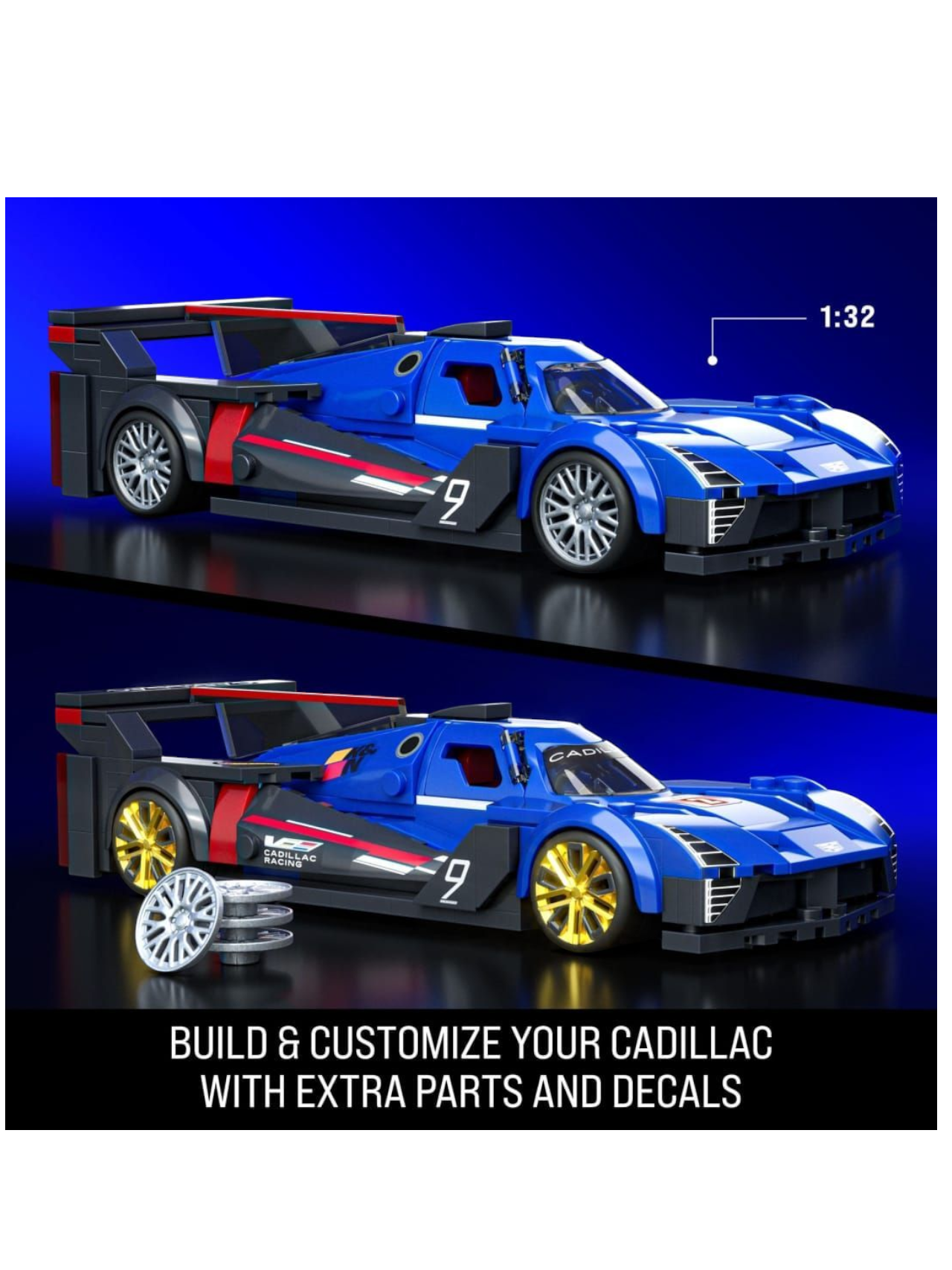HotWheels Speed Series Cadillac Project GTP Hypercar Imported Brick Shop 1:32 Scale