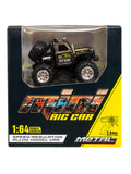 Metal RC Off-Road Monster Truck | 2.4GHz Remote Control Speed-Regulating Alloy Model Car 1:64 Scale