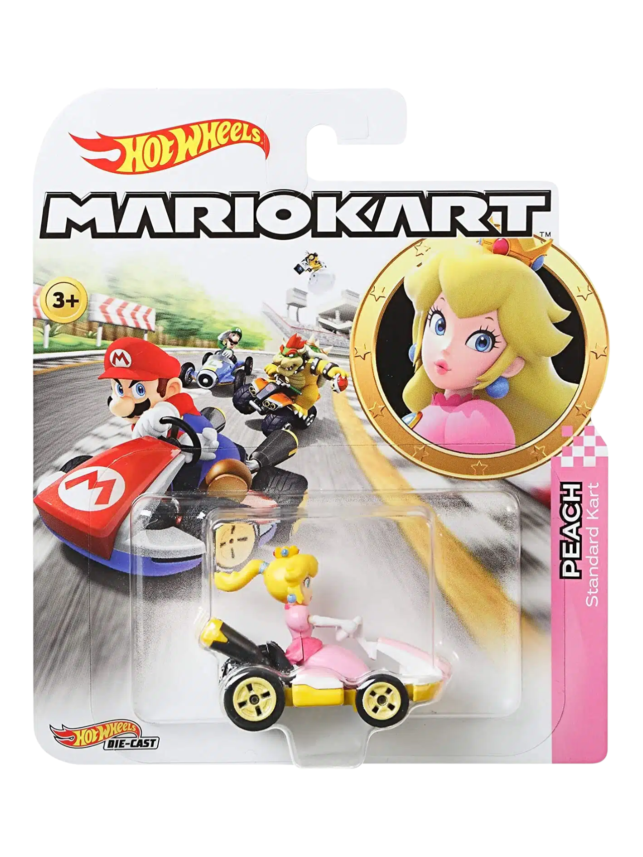 HotWheels Mariokart series princess Peach Standard kart Imported 1:64 Scale