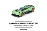 (PR640269) Pop Race ASTON MARTIN VALKYRIE - IRIDESCENT EMERALD Diecast Model 1:64 Scale