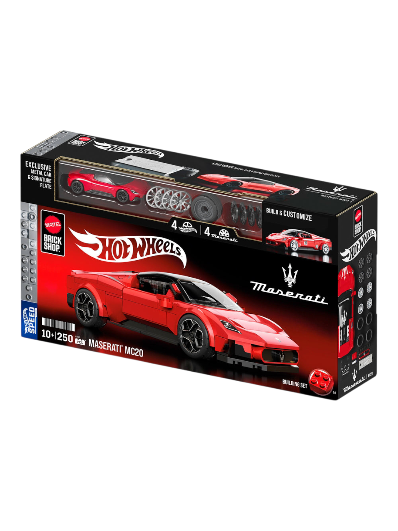 Mattel Brick Shop HotWheels Maserati MC20 Building Set 1:32 Scale